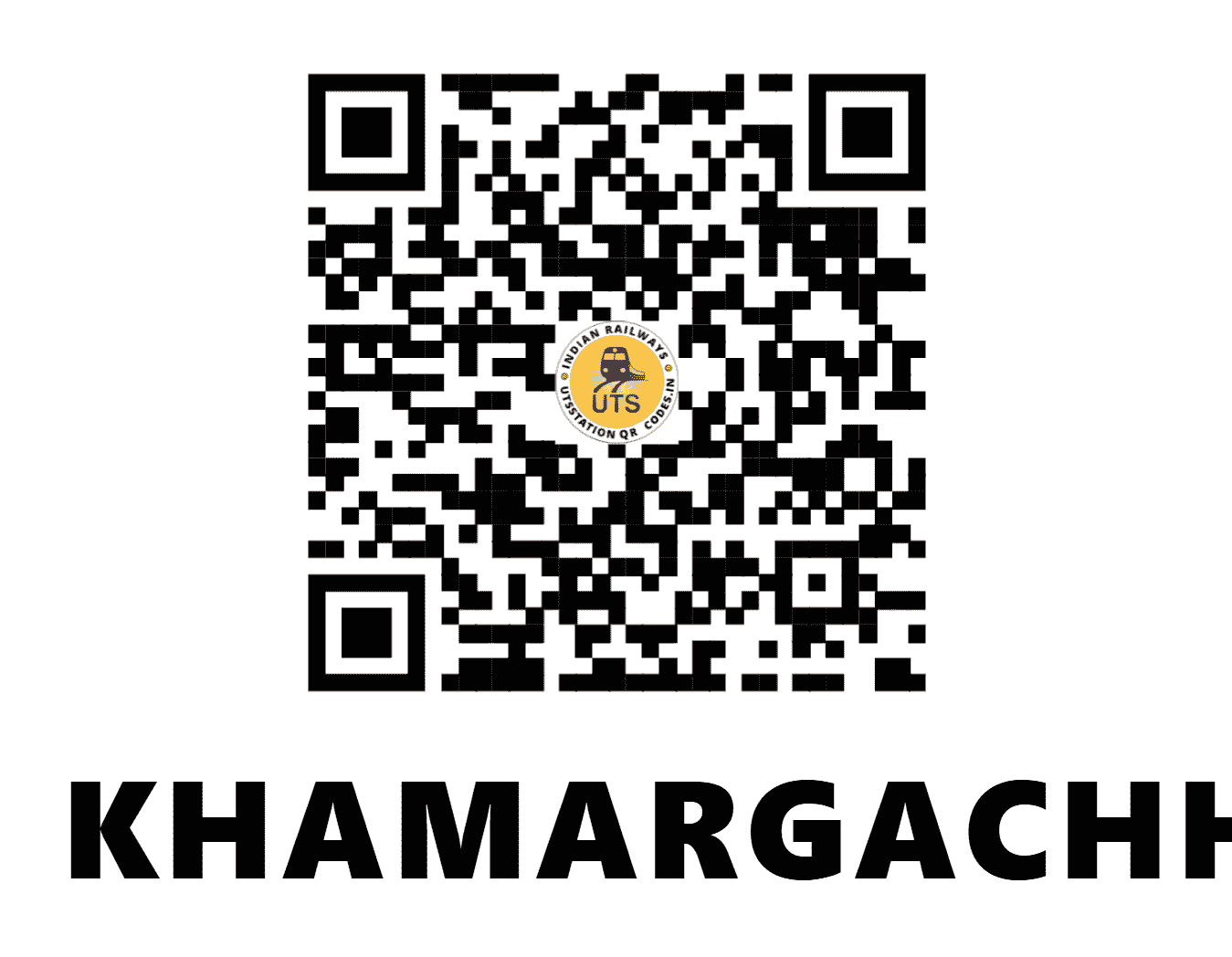 UTS QR Code for KHAMARGACHHI - KMAE (ER - WEST BENGAL)